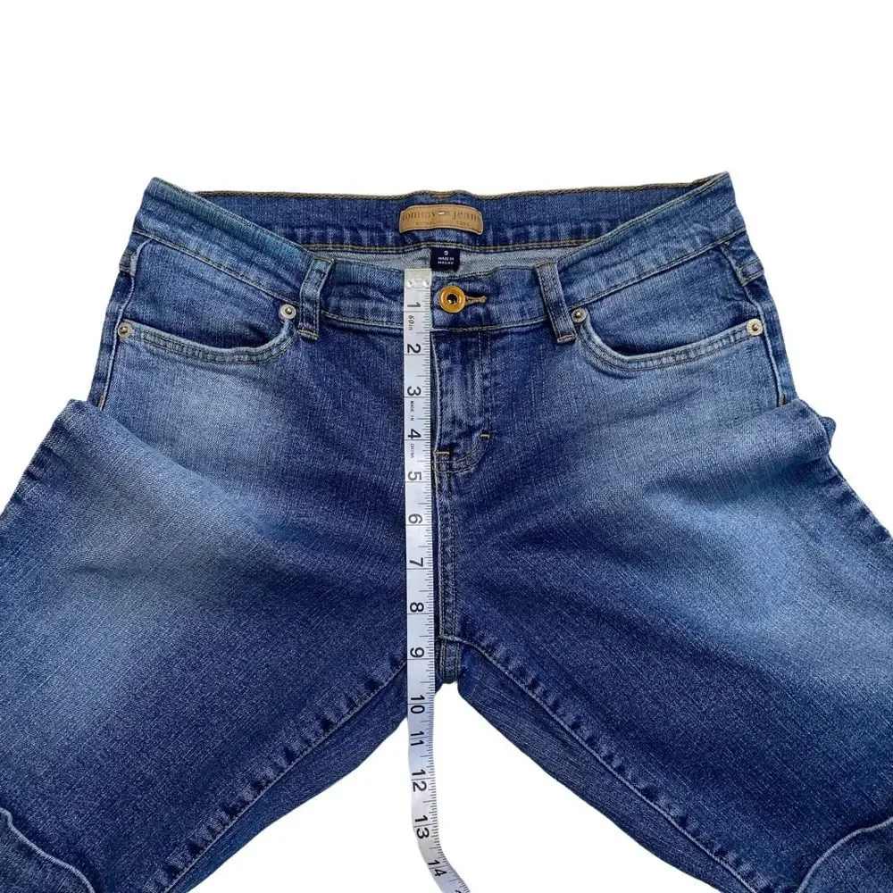Vintage Tommy Hilfiger Tommy Jeans Denim Bermuda Shorts Flap Pockets Y2K 2005 9